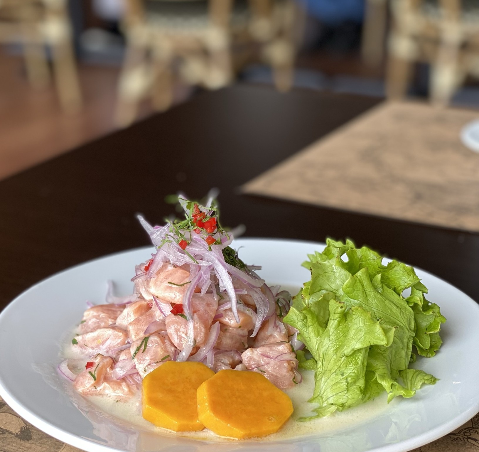 Ceviche de salmón
