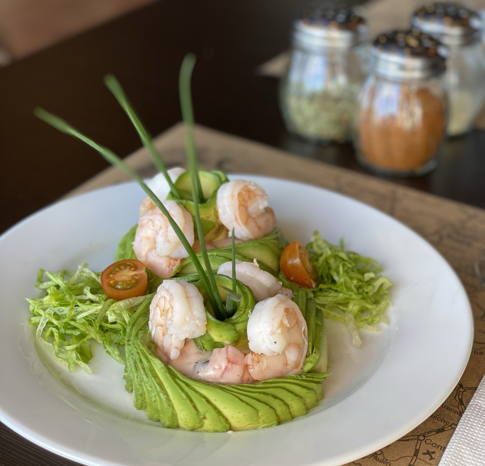 Camarones con palta
